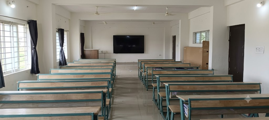 Bright classrooms with digital displays for interactive learning
